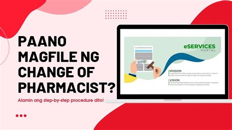 how to change pharmacist in fda e-portal|FDA Change of Pharmacist Requirements .